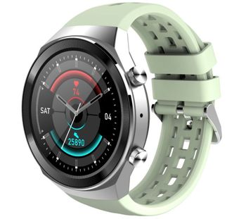 Smartwatch męski na zielonym pasku Rubicon RNCE68. Bluetooth. Zdalne rozmowy przez zegarek ✓zdrowy styl życia✓ (4).jpg